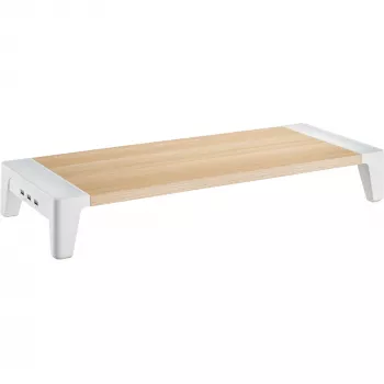 InLine βάση οθόνης+, 2x USB 3.2 Gen1 και φόρτιση QC3, 80mm, έως 15kg
