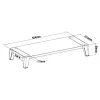 InLine βάση οθόνης+, 2x USB 3.2 Gen1 και φόρτιση QC3, 80mm, έως 15kg