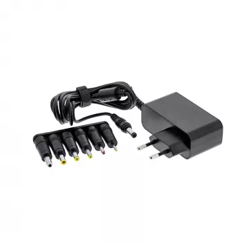 InLine τροφοδοτικό universal, 12 V / 24 W με 6 εναλλασσόμενα βύσματα