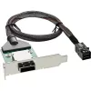 InLine βάση προσαρμογέα SAS HD Low-Profile εξωτ. SFF-8088 / εσωτ. SFF-8643 0,5 m