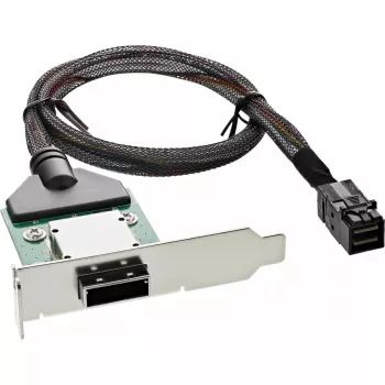 InLine βάση προσαρμογέα SAS HD Low-Profile εξωτ. SFF-8088 / εσωτ. SFF-8643 0,75 m