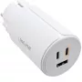InLine τροφοδοτικό USB PD, φορτιστής GaN, 3 θυρών, Dual-USB-C + USB-A, 65W, λευκό