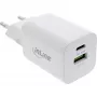 InLine τροφοδοτικό USB, φορτιστής USB-A + USB-C, 33W, PD + QC, λευκό