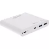 InLine τροφοδοτικό USB, φορτιστής GaN, 4 απλό, 2x USB-C + 2x USB-A, 120W, λευκό