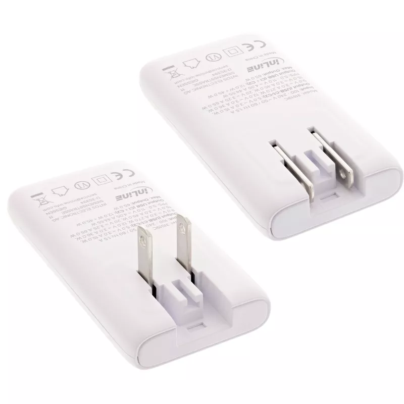 Τροφοδοτικό USB InLine 31519C Dual USB-C 65W – Υποδοχές Dual-USB-C, συνολική ισχύς 65 W