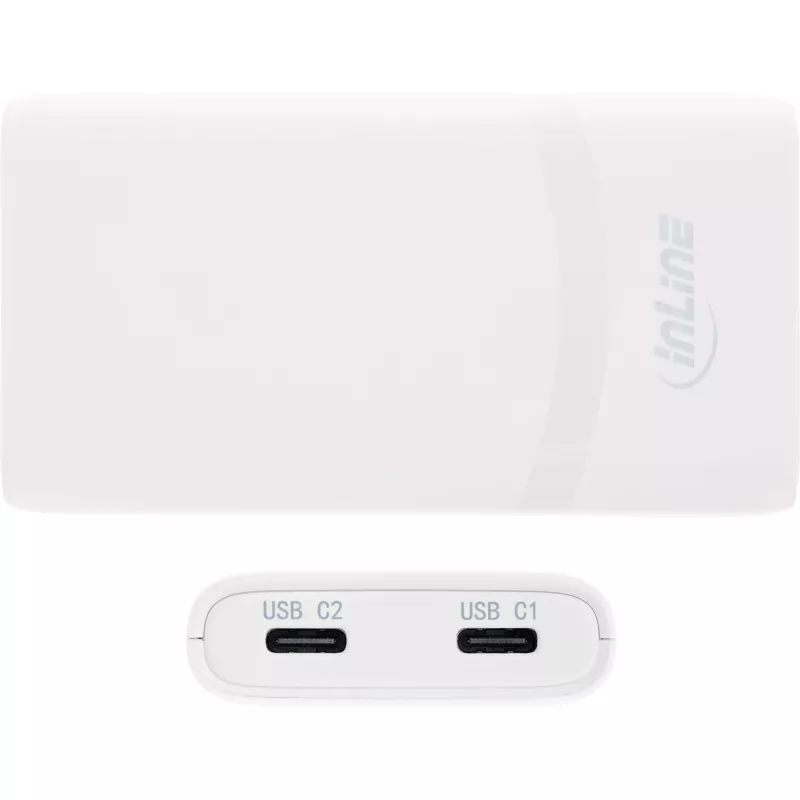 Τροφοδοτικό USB InLine 31519C Dual USB-C 65W – Υποδοχές Dual-USB-C, συνολική ισχύς 65 W