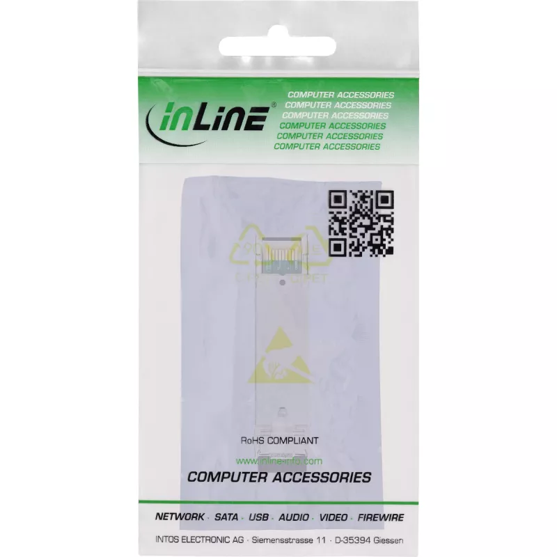 InLine SFP+ module οπτικής ίνας 850nm Multimode με υποδοχές LC, 300m, 10Gb/s