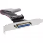 InLine Slotblende DB25 υποδοχή / 26-Pin-Header 0,34 m, Bulk