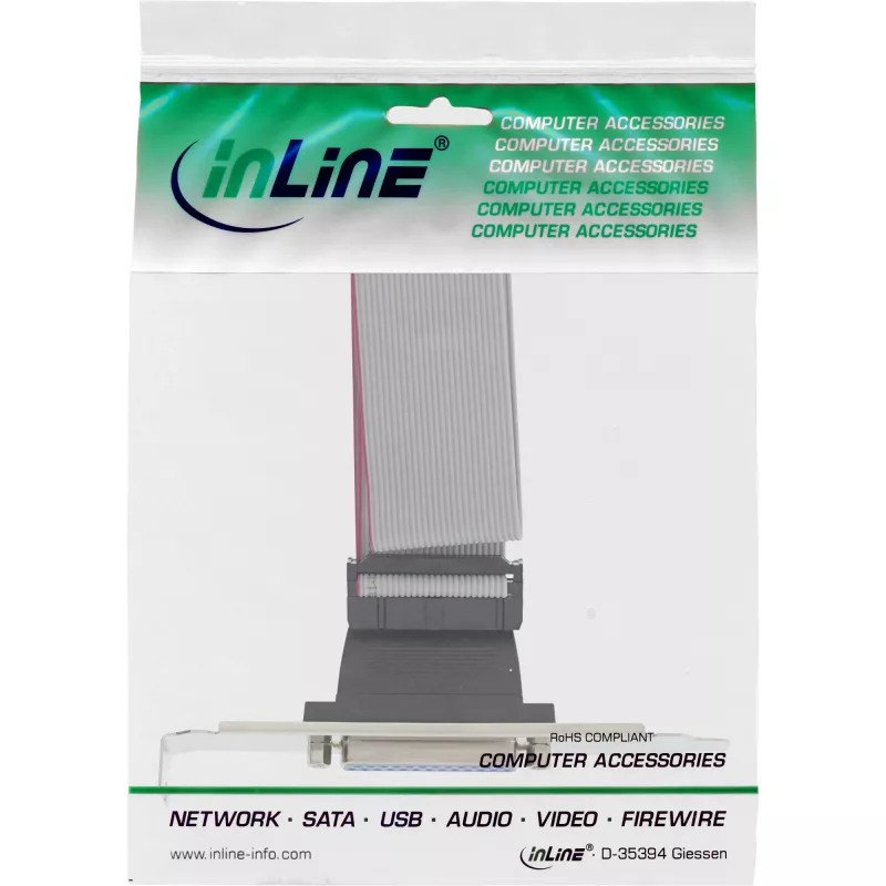 InLine Slotblende DB25 υποδοχή / 26-Pin-Header 0,34 m, Bulk