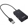 InLine USB 2.0 4-Port Hub, Type-A αρσενικό βύσμα σε 4x Type-A υποδοχή, μαύρο, 30 cm