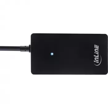InLine USB 2.0 4-Port Hub, Type-A αρσενικό βύσμα σε 4x Type-A υποδοχή, μαύρο, 30 cm