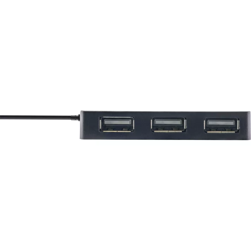 InLine USB 2.0 4-Port Hub, Type-A αρσενικό βύσμα σε 4x Type-A υποδοχή, μαύρο, 30 cm