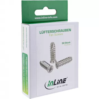 InLine Βίδες ανεμιστήρα 5x16 mm ασημί συσκευασία 50 τεμ.