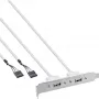 InLine Πλάκα PCI 2x USB 2.0 Type-A υποδοχή θηλυκή σε 2x 5-Pin εσωτερικό header 0,3m