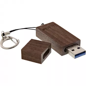 InLine Μονάδα flash USB 3.0, καρυδιά, με μπρελόκ, 8 GB