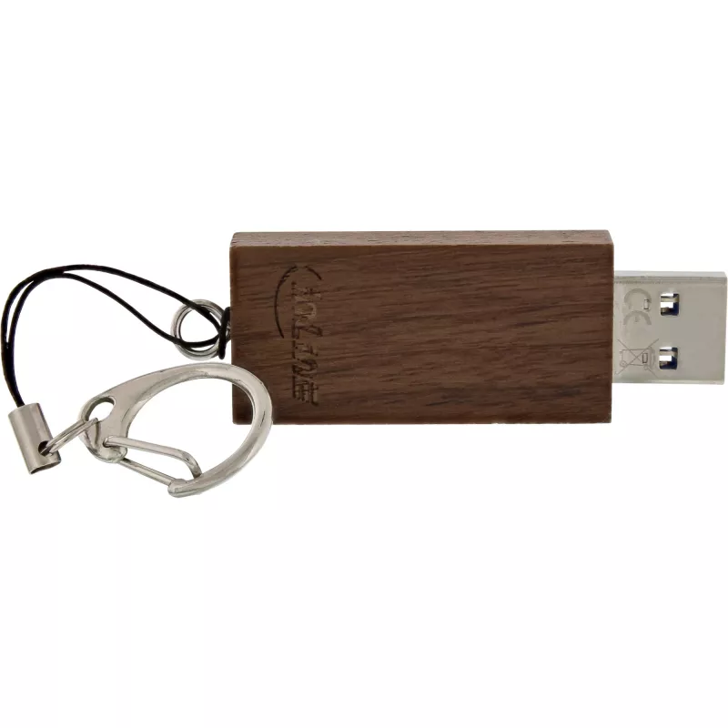 InLine Μονάδα flash USB 3.0, καρυδιά, με μπρελόκ, 128 GB
