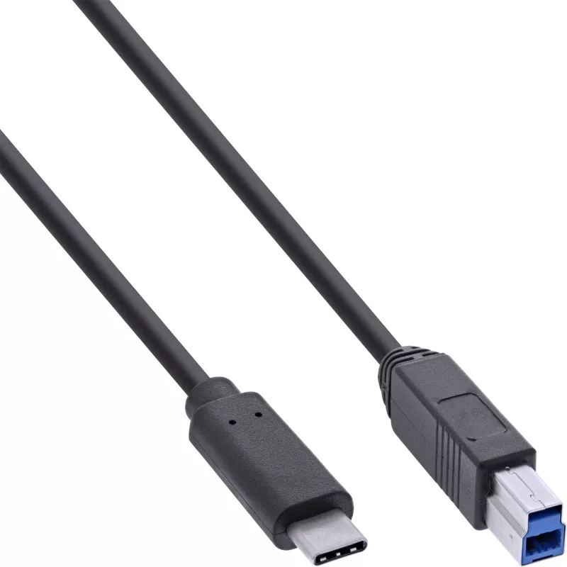 InLine Hub USB 3.2 Gen.1 7 θυρών με θήκη αλουμινίου και τροφοδοτικό 2,5A, μαύρο