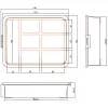InLine κουτί μικροϋλικών, 7 θήκες, 180 x 140 x 40 mm, πορτοκαλί
