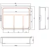 InLine κουτί μικρών ποσοτήτων, 4 θήκες, 180x140x40mm, πορτοκαλί