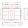 InLine κουτί μικροαντικειμένων, 9 θήκες, 290x185x45mm, πορτοκαλί