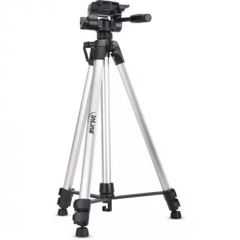 InLine Professional ελαφρύ τρίποδο ασημί αντοχή 5 kg ύψος 173 cm