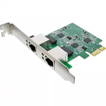 InLine 51126A διπλή κάρτα δικτύου 2.5 Gigabit, 2x RJ45, PCIe x1, με LP Bracket