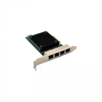InLine τετραπλή κάρτα δικτύου Gigabit, 4x RJ45 2,5 Gbit/s, PCIe x4, με LP-Blende