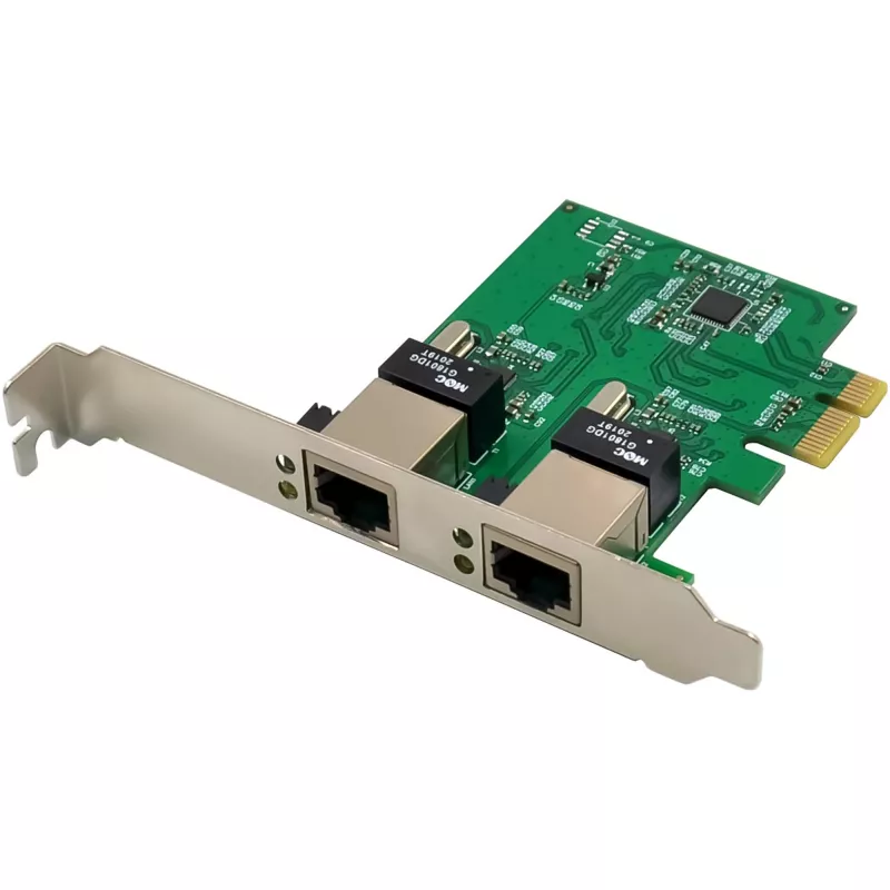 Κάρτα δικτύου InLine 51128K διπλή Gigabit 2x RJ45 PCIe x1