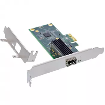InLine κάρτα δικτύου Gigabit, 1x SFP, PCIe x1, με Low-Profile-Blende