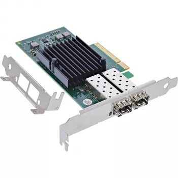 InLine διπλή κάρτα δικτύου 10 Gigabit, 2x SFP+, PCIe x8, με LP-Blende