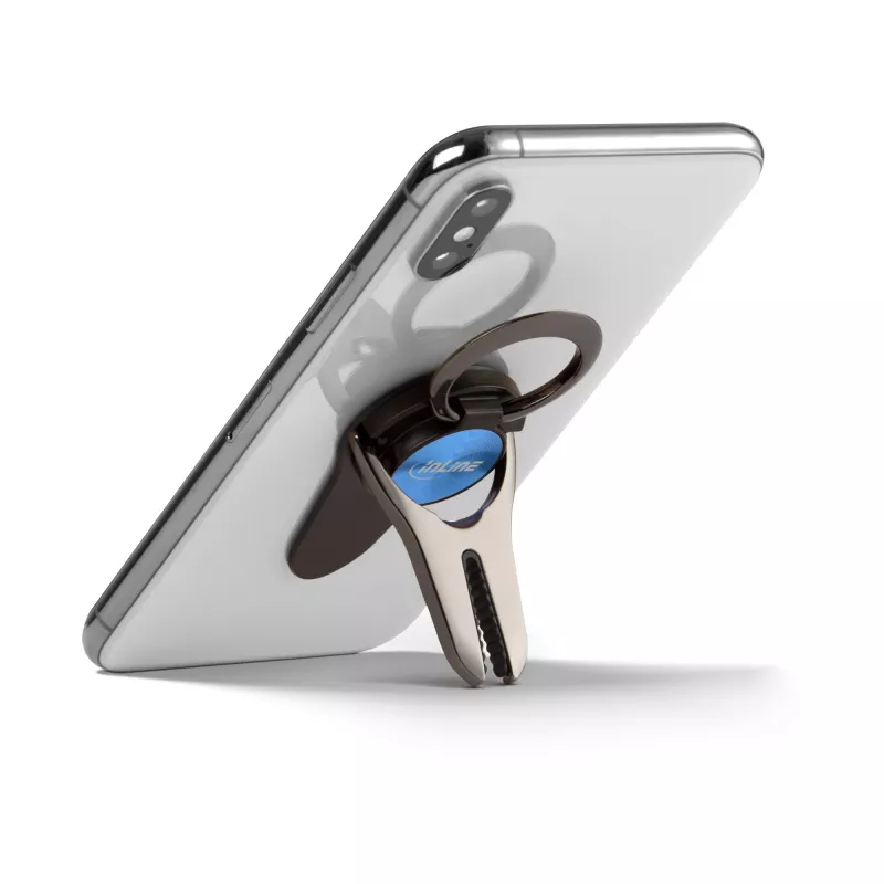 InLine βάση αυτοκινήτου smartphone 3-in-1, βάση, θήκη δακτύλου, μπλε