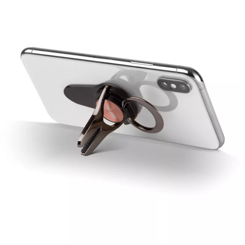InLine βάση αυτοκινήτου smartphone 3-in-1, βάση, θήκη δακτύλου, ροζ χρυσό