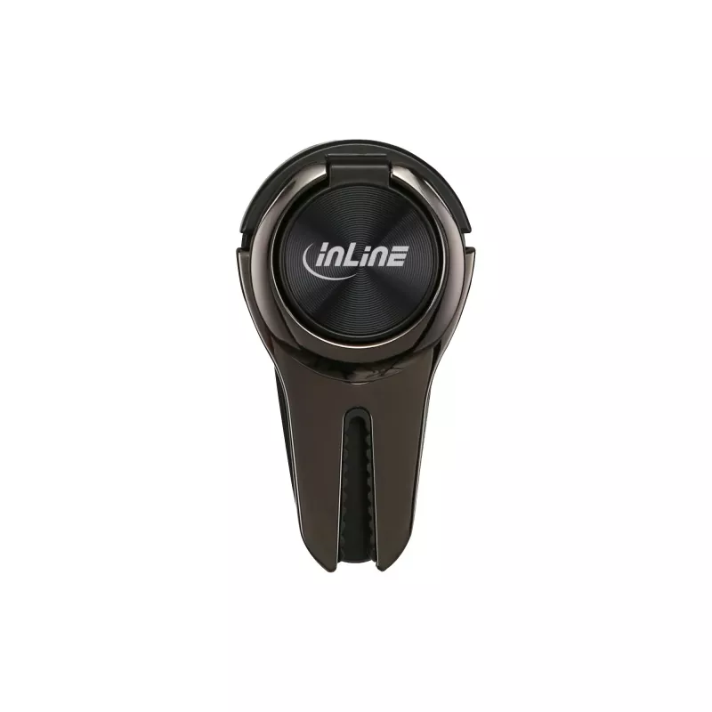 InLine βάση αυτοκινήτου smartphone 3-in-1, βάση, θήκη δακτύλου, μαύρο