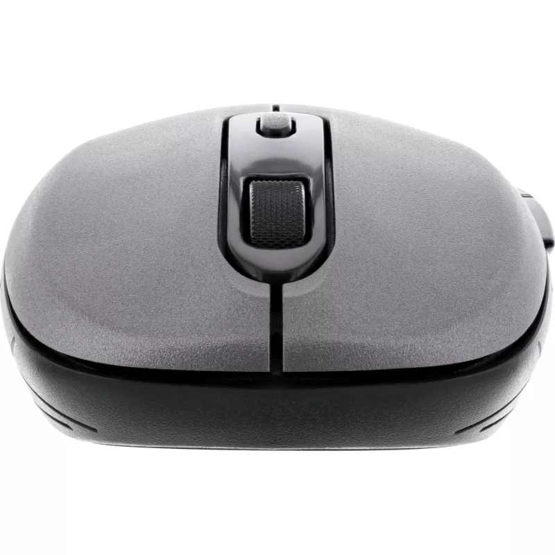 InLine ποντίκι 3-in-1, Bluetooth + 2x 2,4 GHz, 5 κουμπιά, οπτικό, γκρι/μαύρο