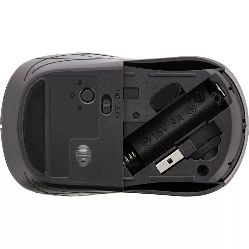 InLine ποντίκι 3-in-1, Bluetooth + 2x 2,4 GHz, 5 κουμπιά, οπτικό, γκρι/μαύρο