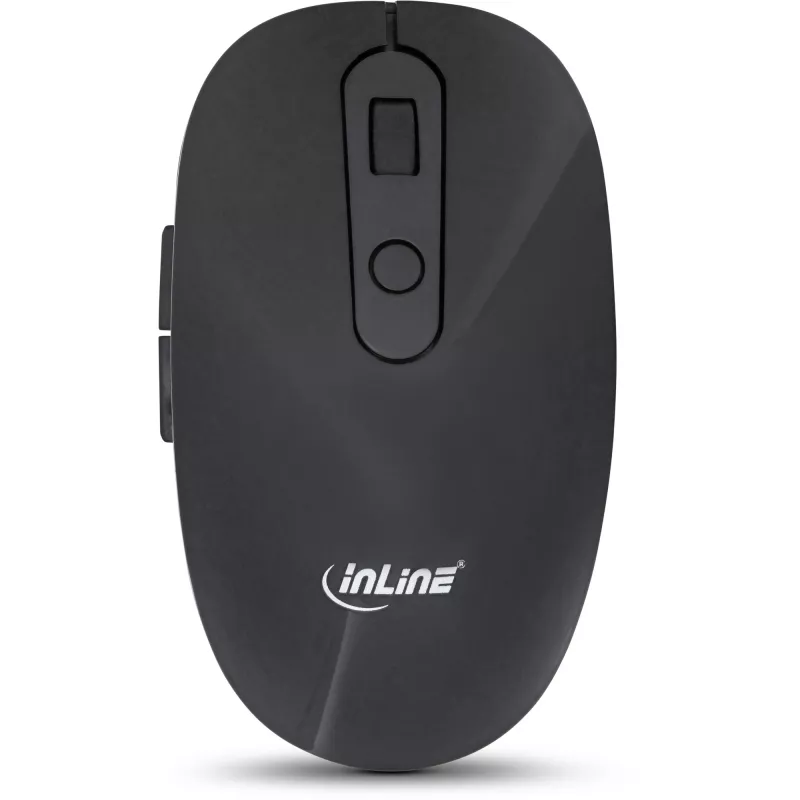 InLine Design σετ επιφάνειας εργασίας, USB 2,4 GHz, μέγ. 1600 dpi, μαύρο, ΓΕΡΜΑΝΙΚΟ