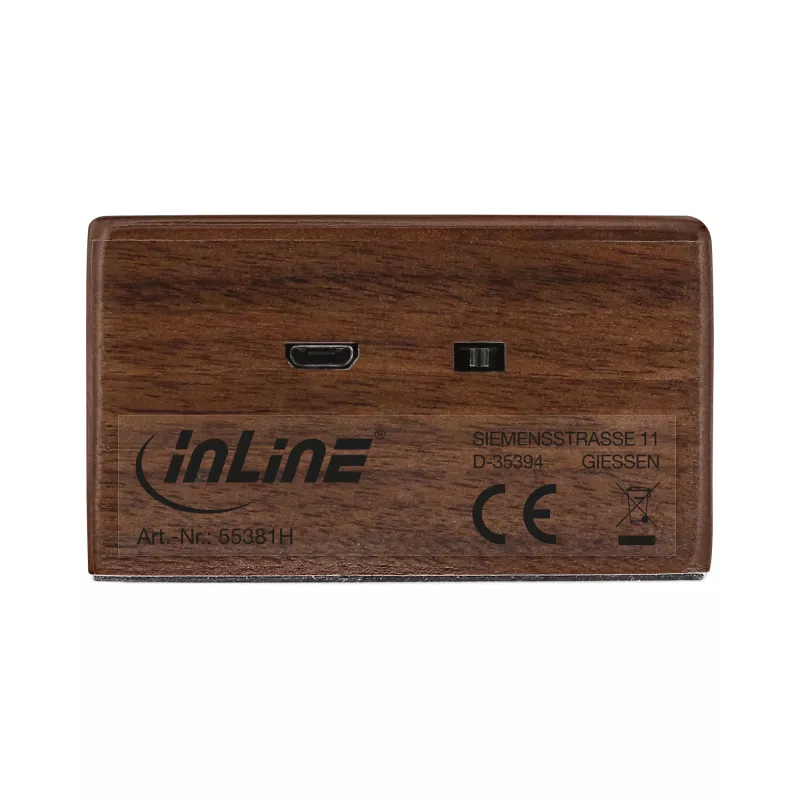 InLine woodbrick, επαγωγικό ηχείο σε γνήσια ξύλινη θήκη
