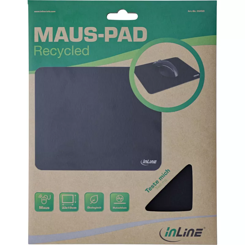 Mauspad InLine ανακυκλωμένο 230x190x3mm