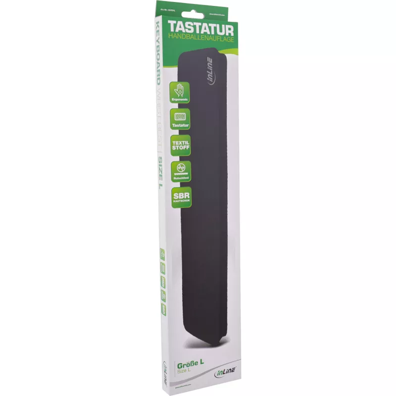 InLine στήριγμα παλάμης για πληκτρολόγιο M 360x70x18mm
