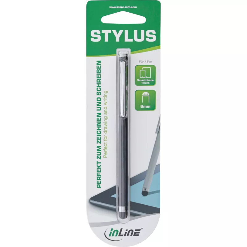 Stylus Pen InLine 55467S για οθόνες αφής μαύρο