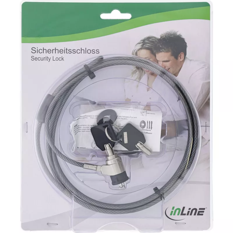 InLine Notebook Security Lock με κλειδί 4,4mm x 2m