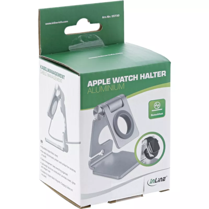 Holder InLine βάση αλουμινίου για το Apple Watch ασημί