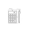 Perixx PERIPAD-202U αριθμητικό πληκτρολόγιο USB-A μαύρο (57161E)