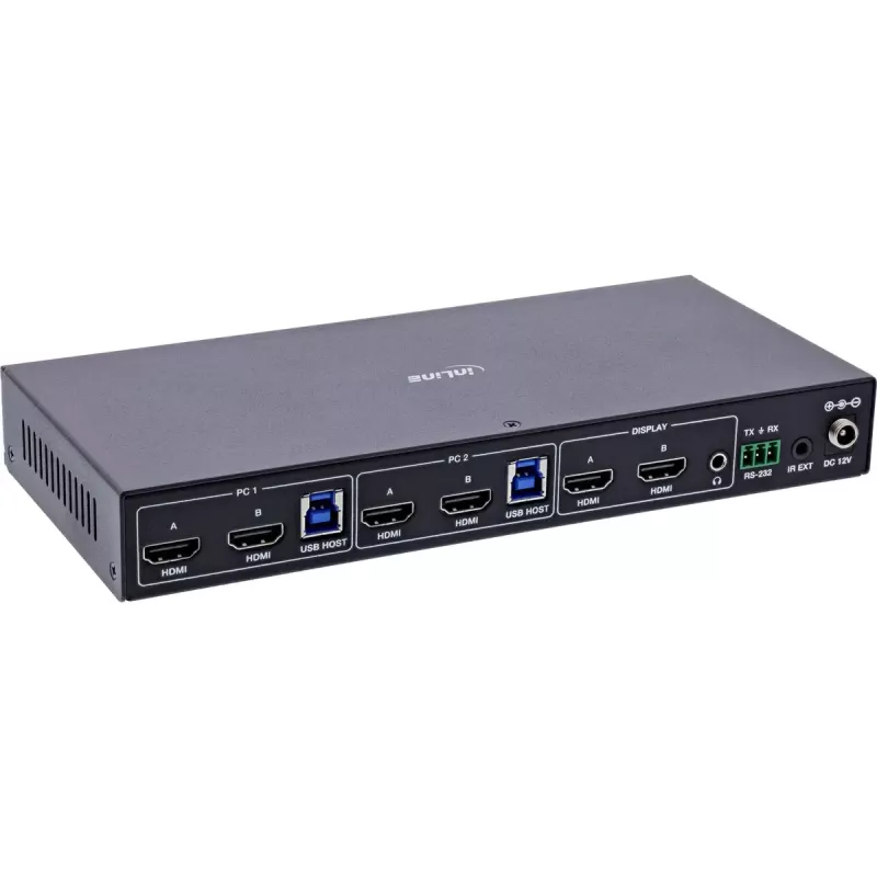 InLine 57885F KVM switch για τοποθέτηση σε rack μαύρο