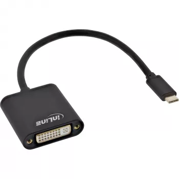 Μετατροπέας οθόνης USB InLine 64103B βύσμα USB-C σε υποδοχή DVI