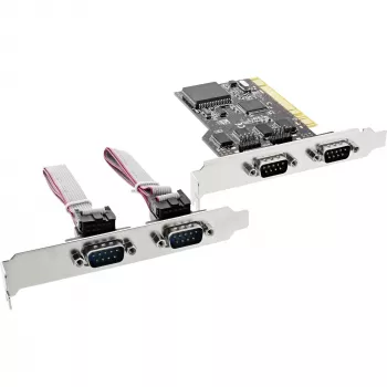 InLine κάρτα ελεγκτή PCI Multi I/O 4 σειριακές θύρες DB9