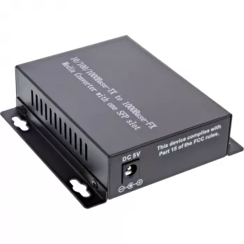 InLine μετατροπέας μέσου δικτύου 10/100/1000 Mb/s TP σε SFP FO, SM, 20 km