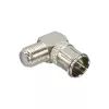 InLine Αντάπτορας F-Quick βύσμα αρσενικό SAT σε F υποδοχή θηλυκή SAT γωνιακός 69923W