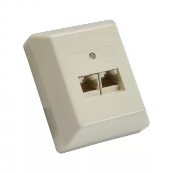 InLine Επιτοίχια πρίζα ISDN 2x RJ45 υποδοχή θηλυκή 2x 8 port 69988B