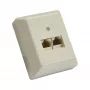 InLine Επιτοίχια πρίζα ISDN 2x RJ45 υποδοχή θηλυκή 2x 8 port 69988B